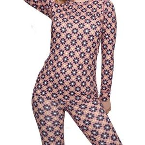 Kari Traa Womens Fryd Hazel Baselayer Long Sleeve Top & Pants Set Small
